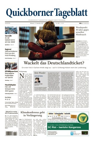 Quickborner Tageblatt 13.12.2023